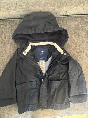 Jacadi Navy Hooded Raincoat for Kids